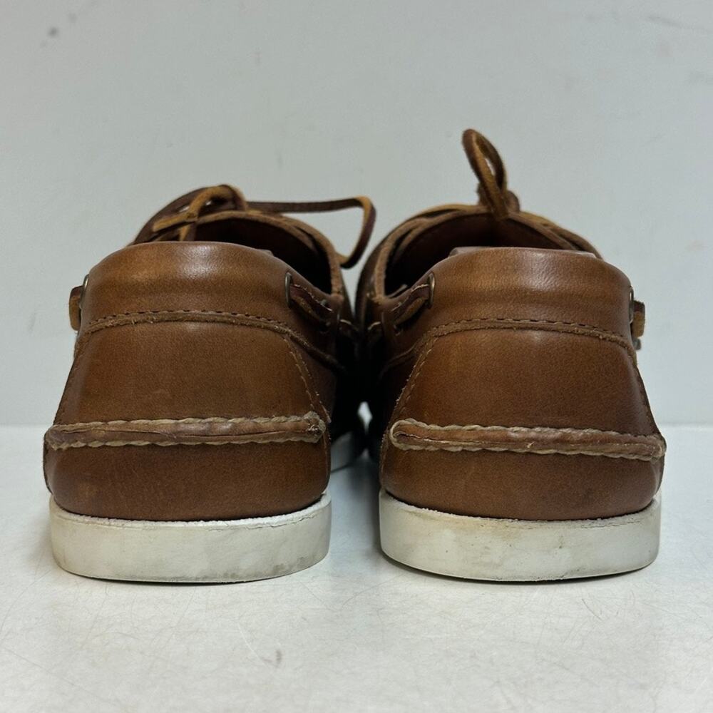 VGUC Oak Street Bootmakers Boat Shoe Moccasin Brown Chromexcel Made in USA 9.5 D - Picture 6 of 12
